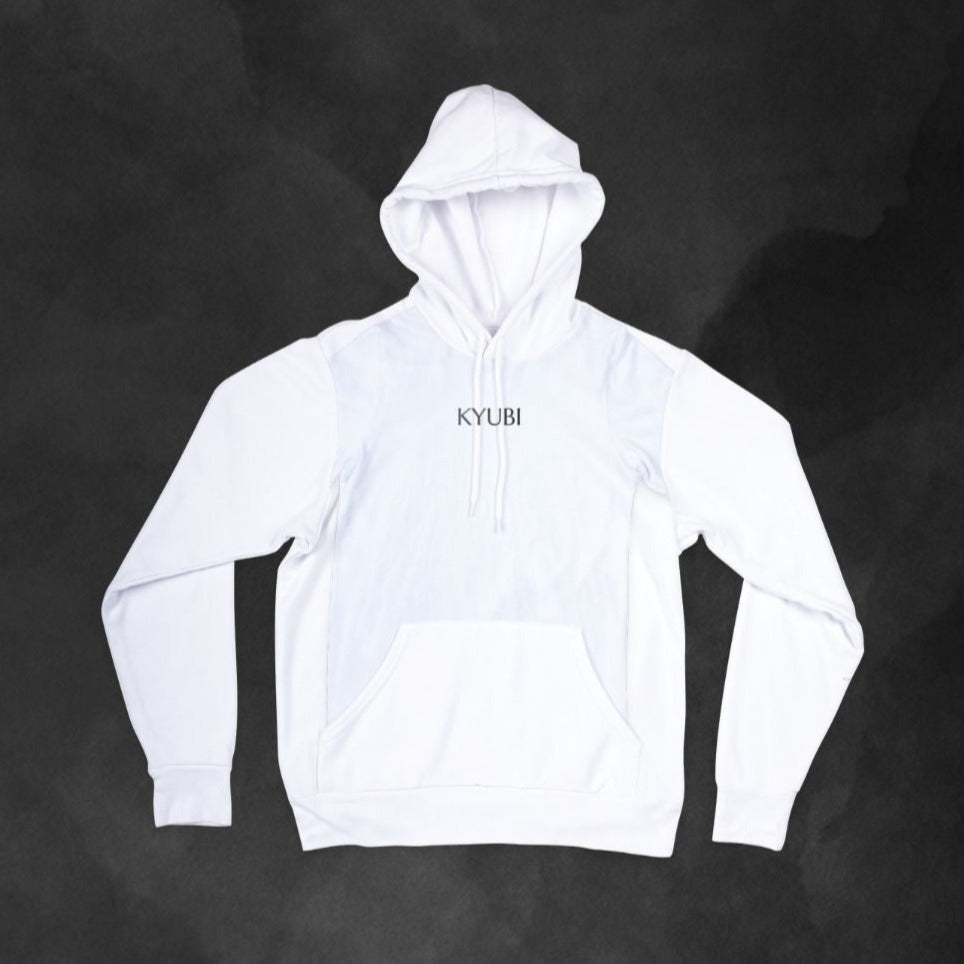"9 tails" white hoodie